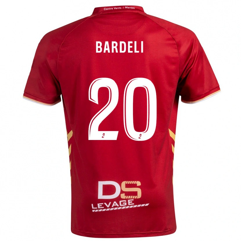 Danxen Homem Camisola Enzo Bardeli #20 Borgonha Dourado Alternativa 2025/26 Camisa
