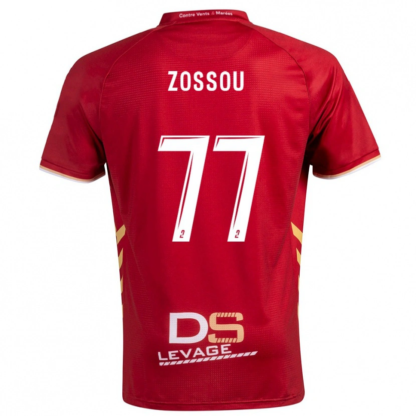 Danxen Homem Camisola Aristide Zossou #77 Borgonha Dourado Alternativa 2025/26 Camisa