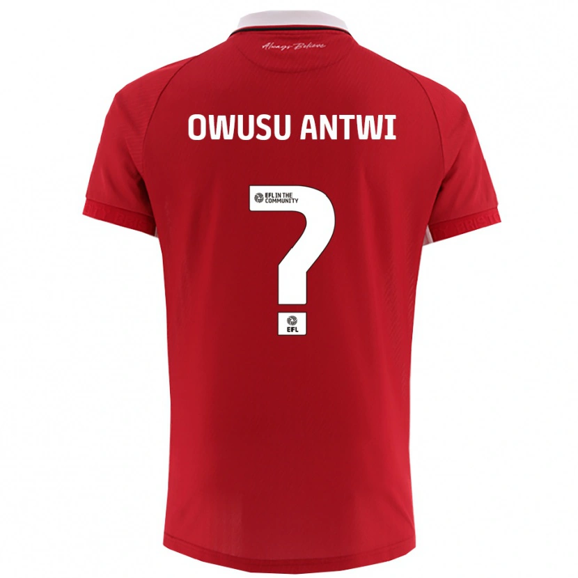 Danxen Mulher Camisola Filbert Owusu-Antwi #0 Vermelho Branco Principal 2025/26 Camisa