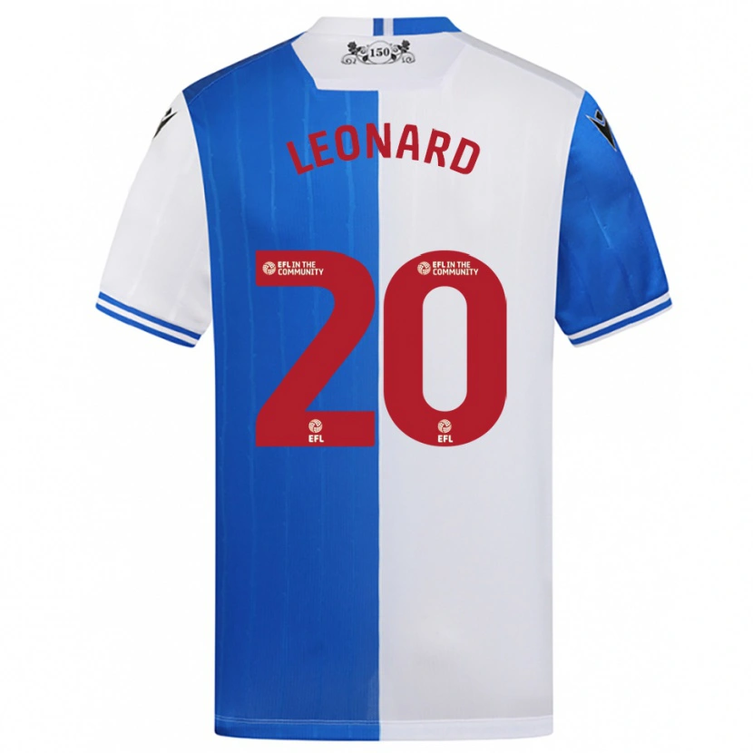 Danxen Mulher Camisola Harry Leonard #20 Azul Branco Principal 2025/26 Camisa