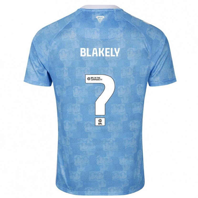 Danxen Mulher Camisola Ben Blakely #0 Azul Celeste Branco Principal 2025/26 Camisa