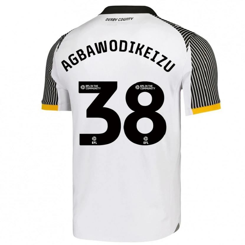 Danxen Mulher Camisola Charles Ebuka Agbawodikeizu #38 Branco Preto Principal 2025/26 Camisa