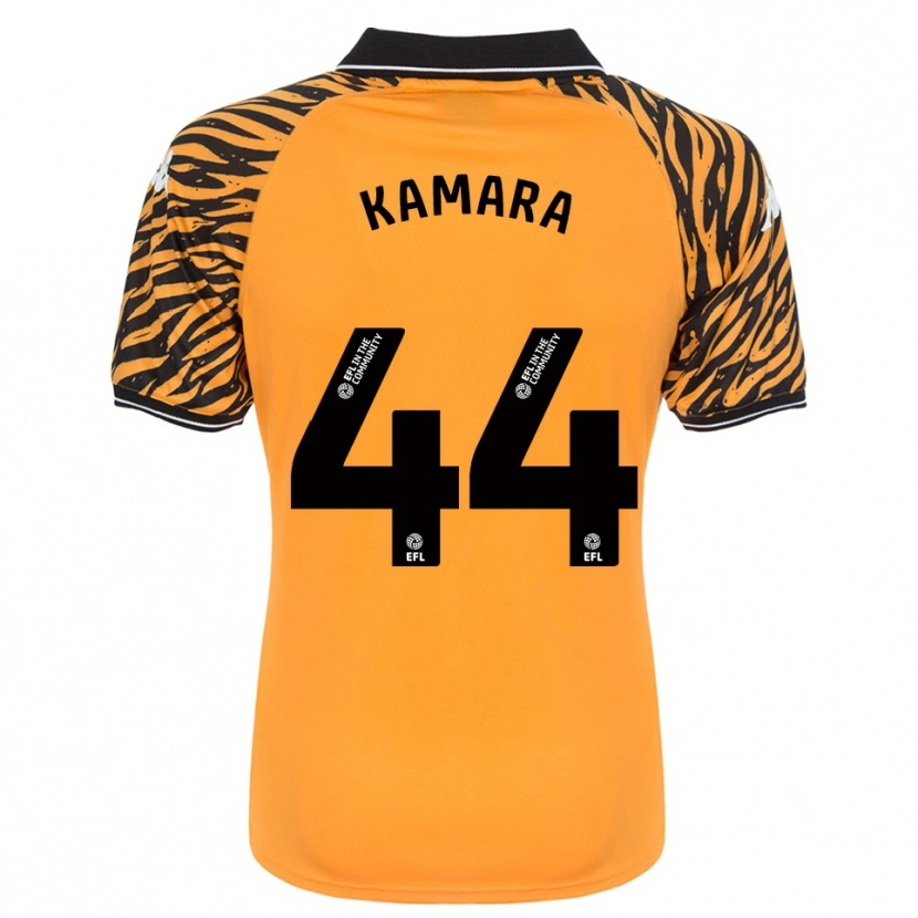 Danxen Mulher Camisola Abu Kamara #44 Laranja Preto Principal 2025/26 Camisa