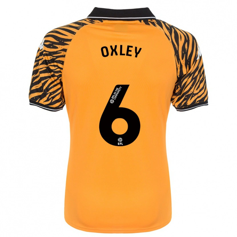 Danxen Mulher Camisola Tilly Oxley #6 Laranja Preto Principal 2025/26 Camisa