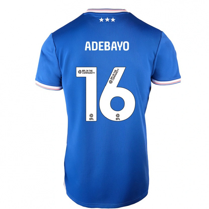 Danxen Mulher Camisola Afi Adebayo #16 Azul Branco Principal 2025/26 Camisa
