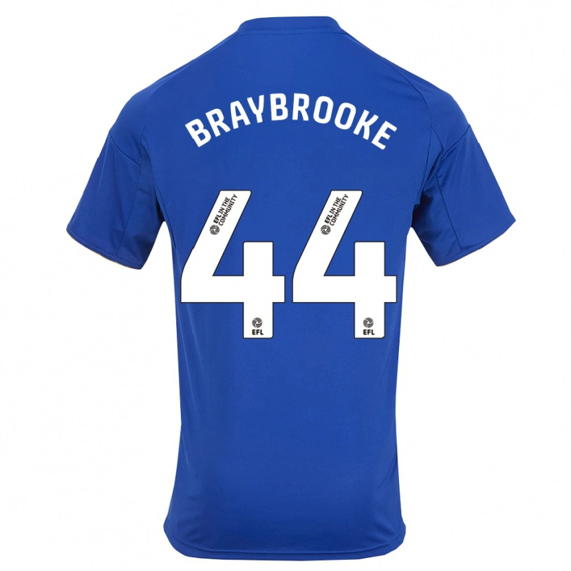 Danxen Mulher Camisola Sammy Braybrooke #44 Azul Dourado Principal 2025/26 Camisa
