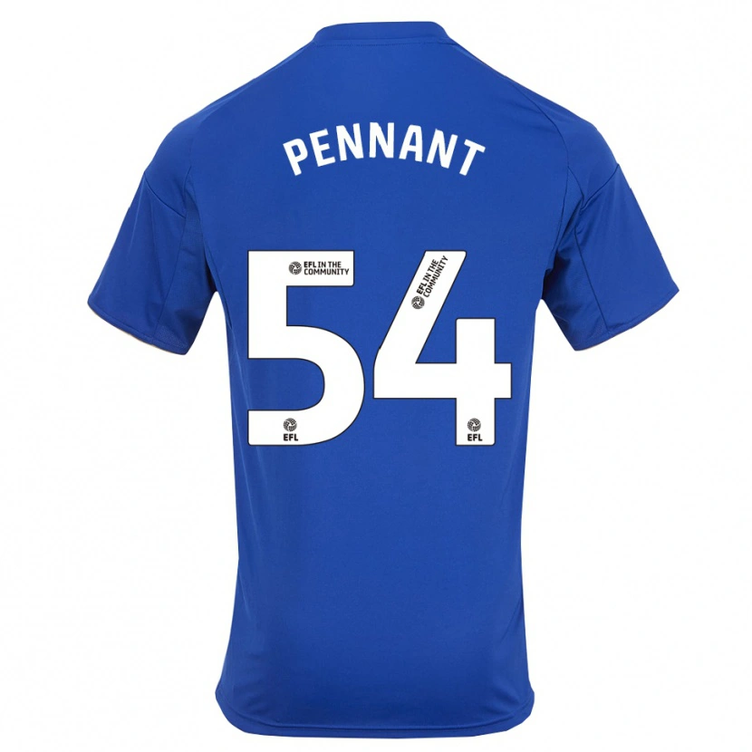 Danxen Mulher Camisola Kian Pennant #54 Azul Dourado Principal 2025/26 Camisa