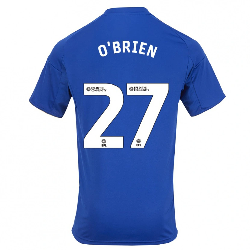Danxen Mulher Camisola Shannon O'brien #27 Azul Dourado Principal 2025/26 Camisa