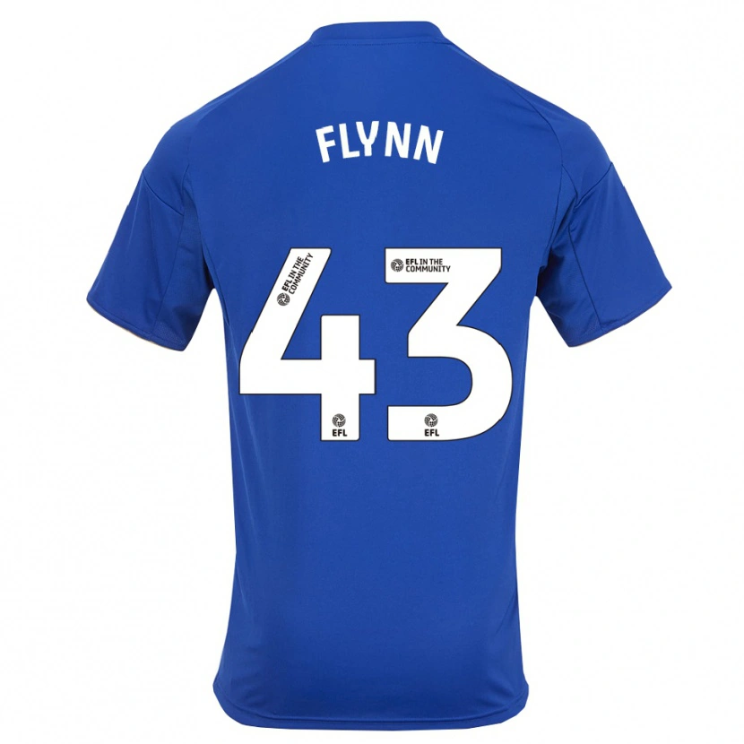 Danxen Mulher Camisola Shane Flynn #43 Azul Dourado Principal 2025/26 Camisa