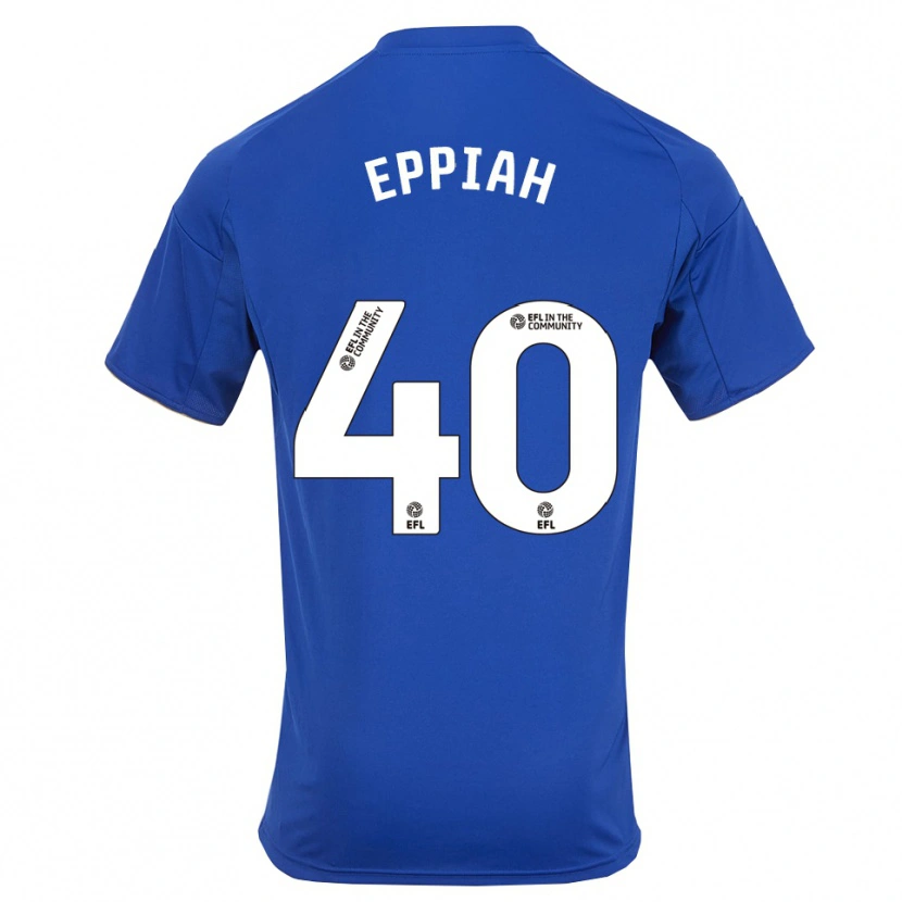 Danxen Mulher Camisola Josh Eppiah #40 Azul Dourado Principal 2025/26 Camisa