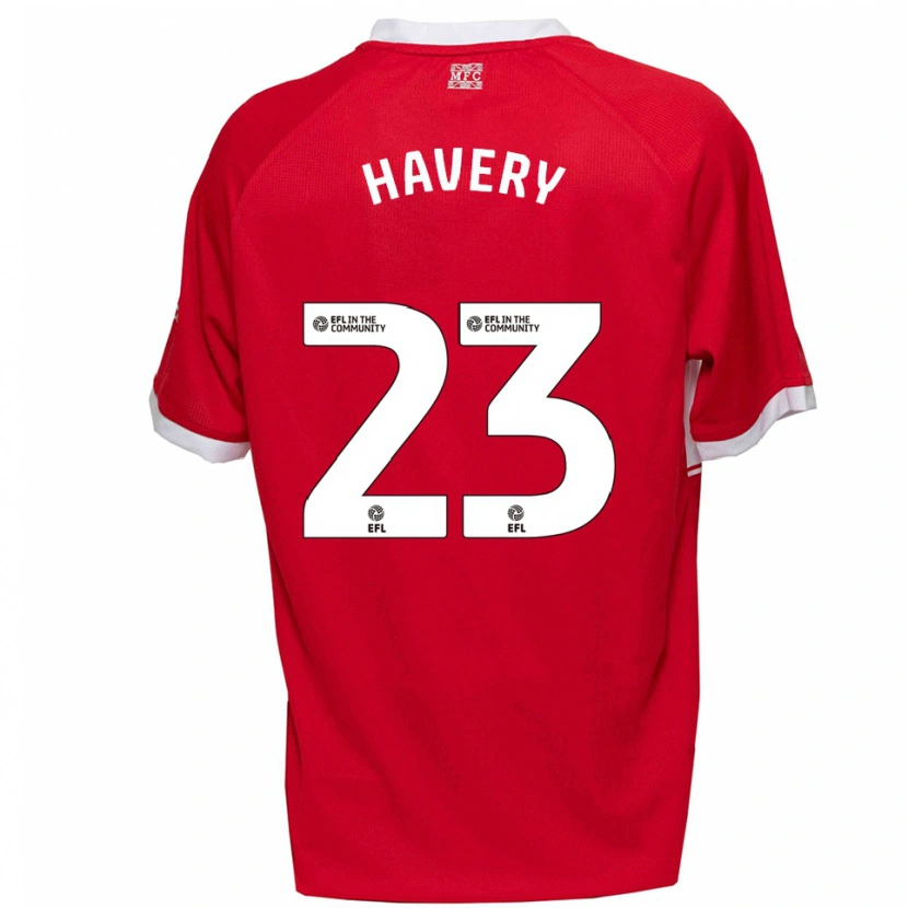 Danxen Mulher Camisola Nicole Havery #23 Vermelho Branco Principal 2025/26 Camisa