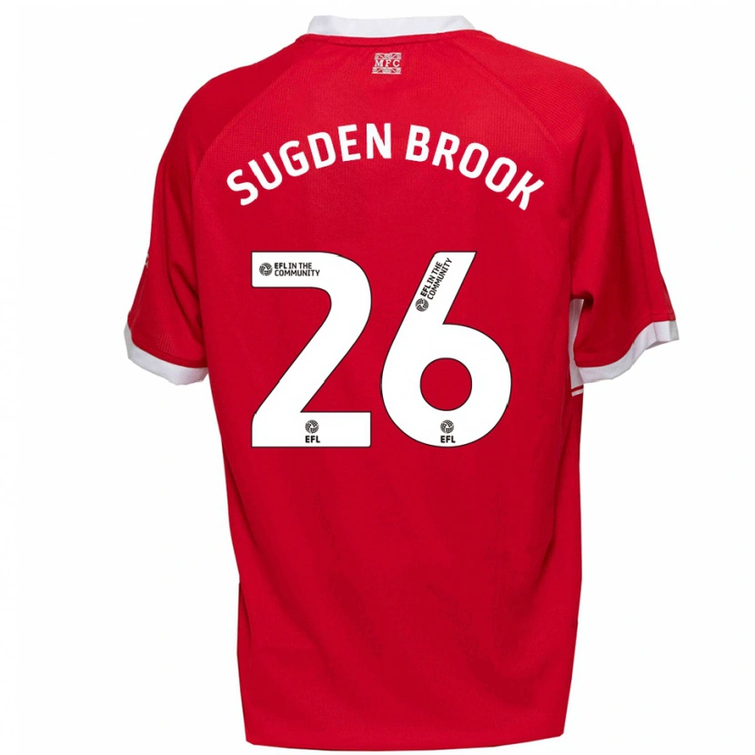 Danxen Mulher Camisola Darcie Sugden-Brook #26 Vermelho Branco Principal 2025/26 Camisa