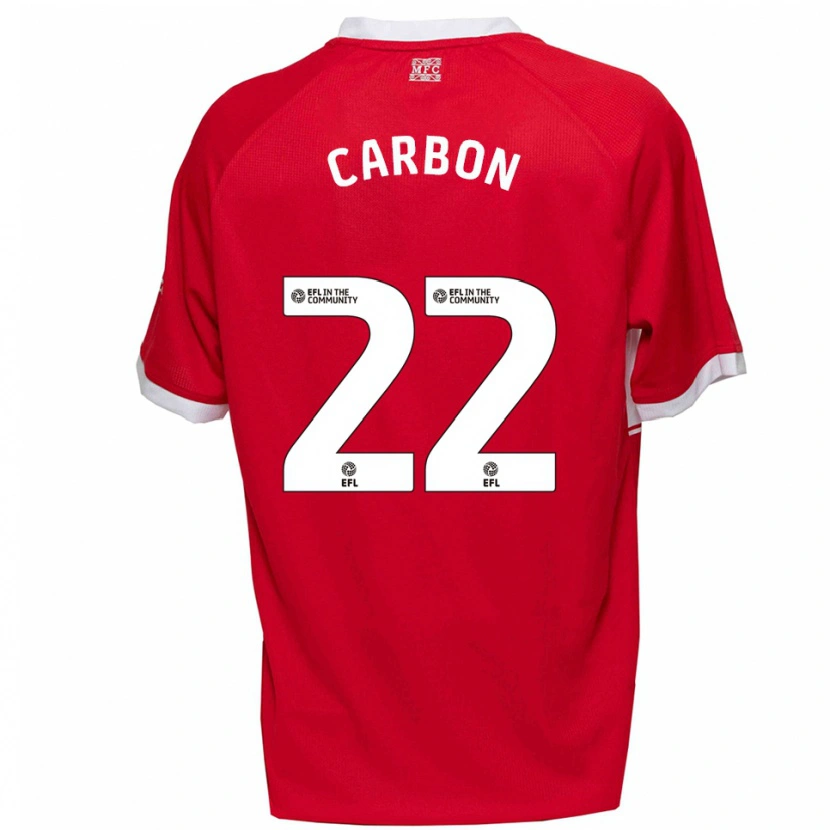 Danxen Mulher Camisola Jayden Carbon #22 Vermelho Branco Principal 2025/26 Camisa