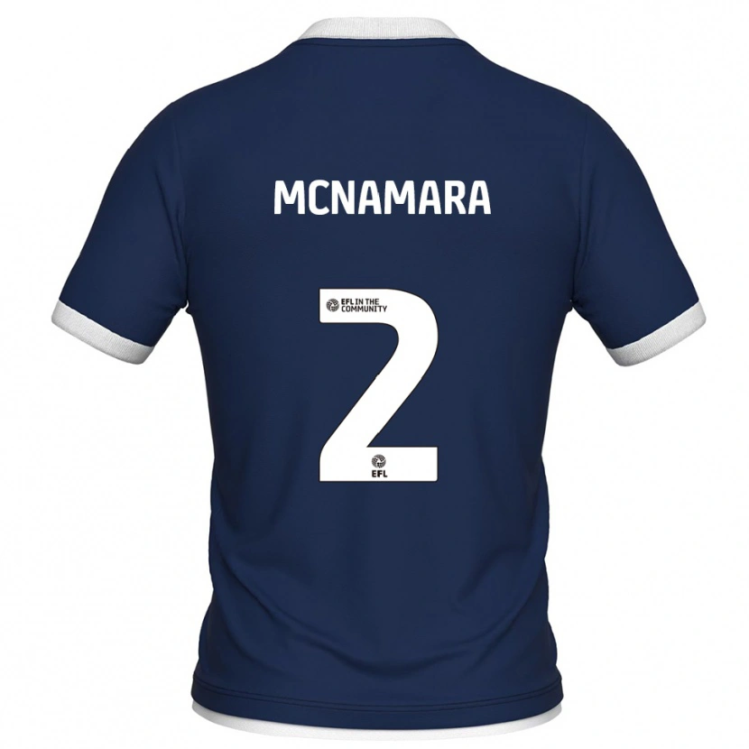 Danxen Mulher Camisola Danny Mcnamara #2 Azul Marinho Branco Principal 2025/26 Camisa