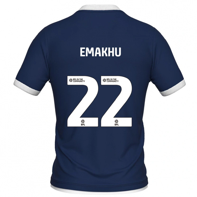 Danxen Mulher Camisola Aidomo Emakhu #22 Azul Marinho Branco Principal 2025/26 Camisa
