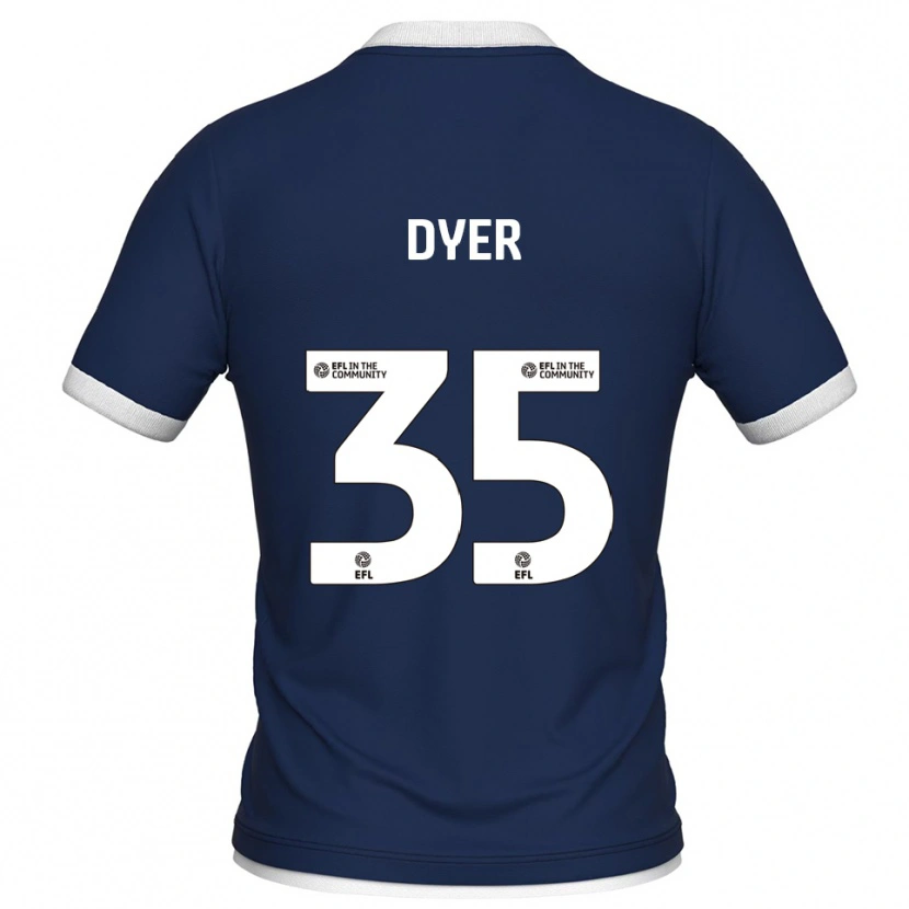 Danxen Mulher Camisola Jet Dyer #35 Azul Marinho Branco Principal 2025/26 Camisa