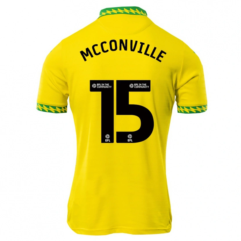 Danxen Mulher Camisola Ruairi Mcconville #15 Branco Verde Principal 2025/26 Camisa