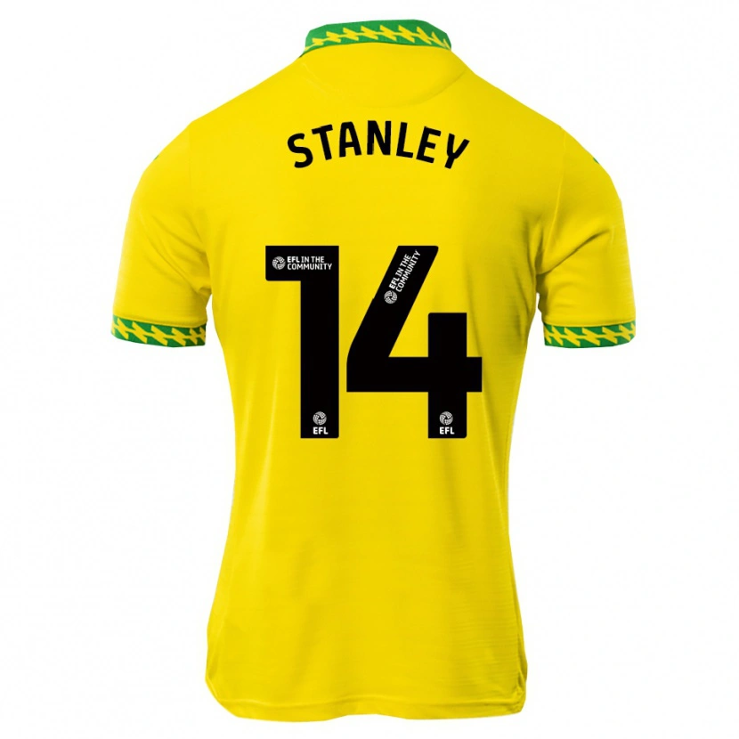 Danxen Mulher Camisola Kathryn Stanley #14 Branco Verde Principal 2025/26 Camisa
