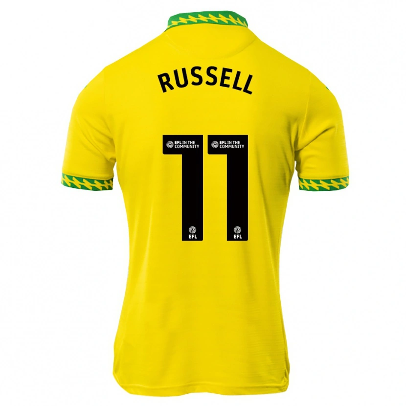 Danxen Mulher Camisola Rebecca Russell #11 Branco Verde Principal 2025/26 Camisa