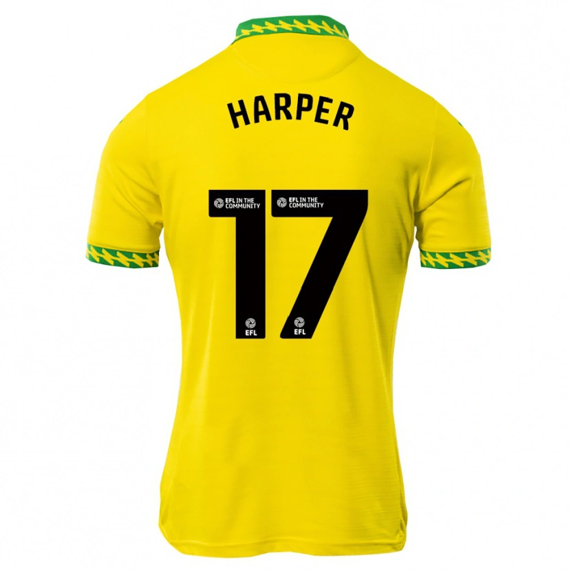 Danxen Mulher Camisola Jess Harper #17 Branco Verde Principal 2025/26 Camisa