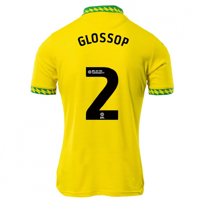 Danxen Mulher Camisola Jake Glossop #2 Branco Verde Principal 2025/26 Camisa