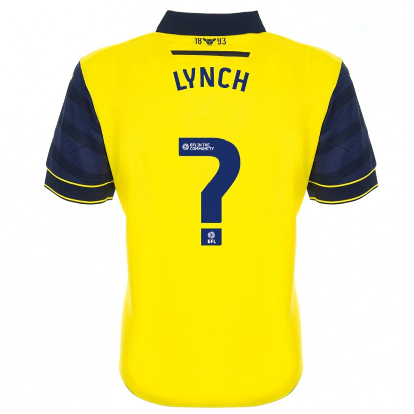 Danxen Mulher Camisola Bobby Lynch #0 Amarelo Azul Marinho Principal 2025/26 Camisa