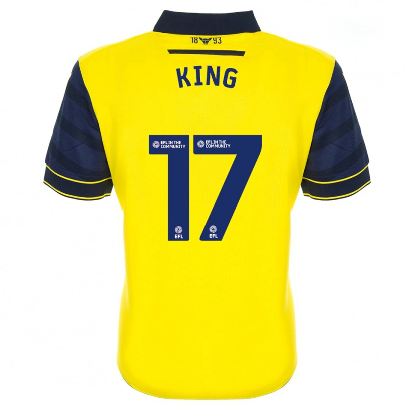 Danxen Mulher Camisola Sarah King #17 Amarelo Azul Marinho Principal 2025/26 Camisa