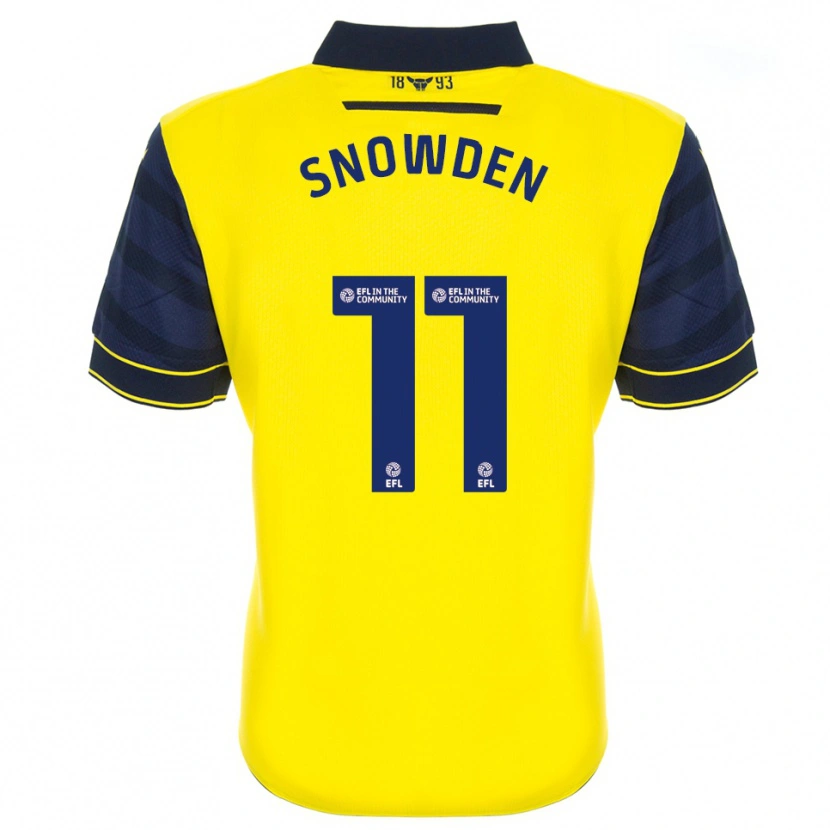 Danxen Mulher Camisola Leo Snowden #11 Amarelo Azul Marinho Principal 2025/26 Camisa