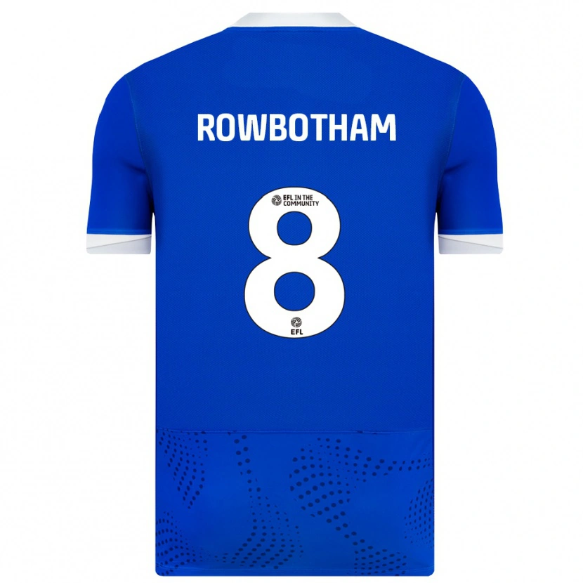 Danxen Mulher Camisola Ava Rowbotham #8 Azul Branco Principal 2025/26 Camisa