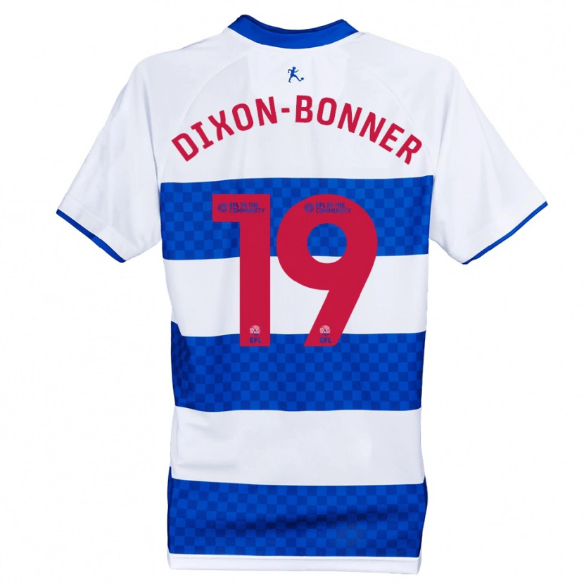 Danxen Mulher Camisola Elijah Dixon-Bonner #19 Azul Branco Principal 2025/26 Camisa