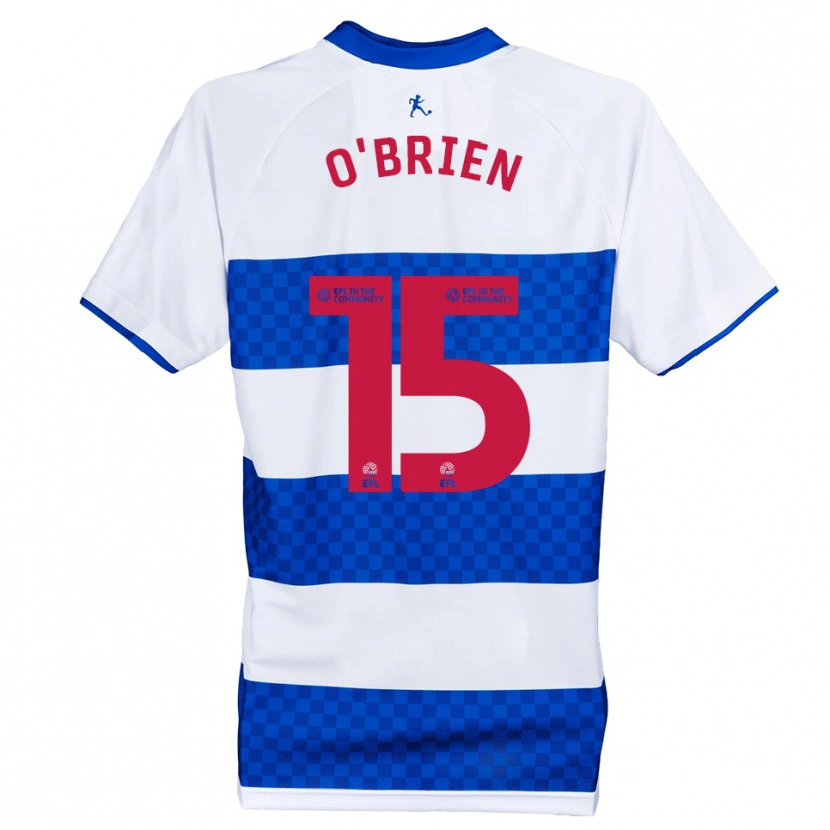 Danxen Mulher Camisola Archie O'brien #15 Azul Branco Principal 2025/26 Camisa