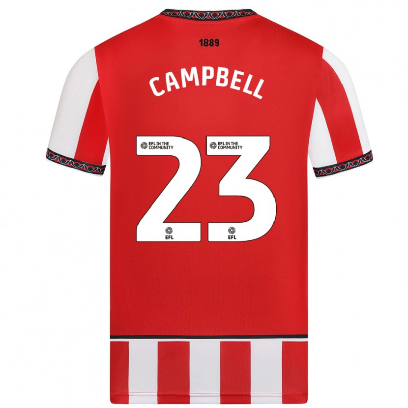 Danxen Mulher Camisola Tyrese Campbell #23 Vermelho Branco Principal 2025/26 Camisa