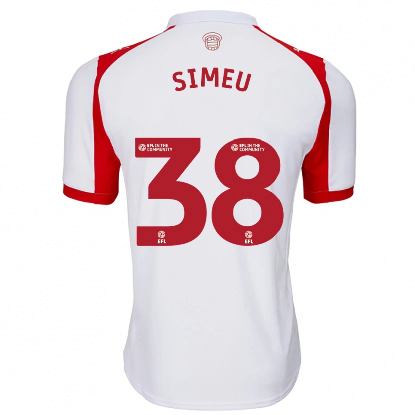 Danxen Mulher Camisola Dynel Simeu #38 Branco Vermelho Principal 2025/26 Camisa