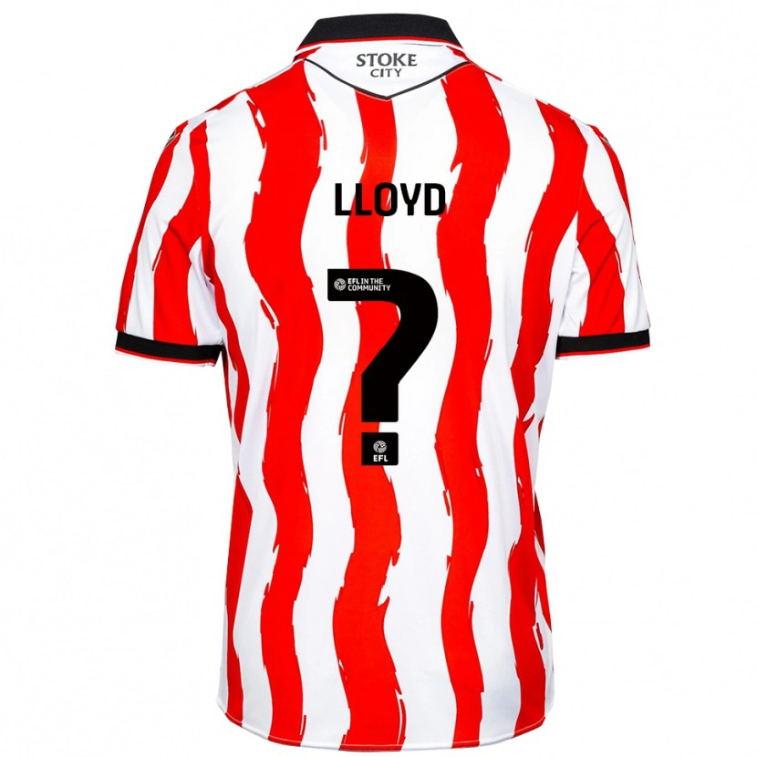 Danxen Mulher Camisola Angus Lloyd #0 Branco Vermelho Principal 2025/26 Camisa