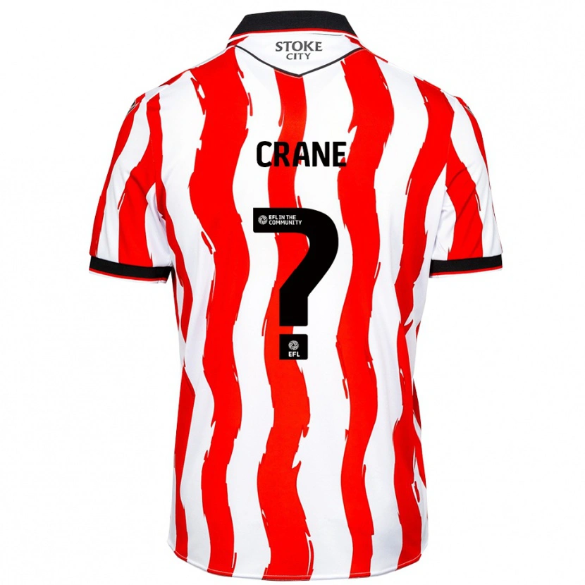 Danxen Mulher Camisola Harry Crane #0 Branco Vermelho Principal 2025/26 Camisa
