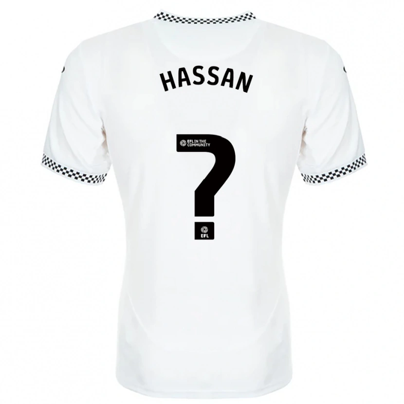 Danxen Mulher Camisola Rio Hassan #0 Branco Laranja Principal 2025/26 Camisa