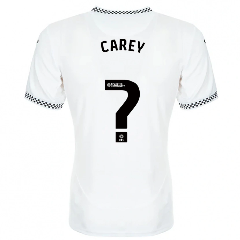 Danxen Mulher Camisola Joshua Carey #0 Branco Laranja Principal 2025/26 Camisa