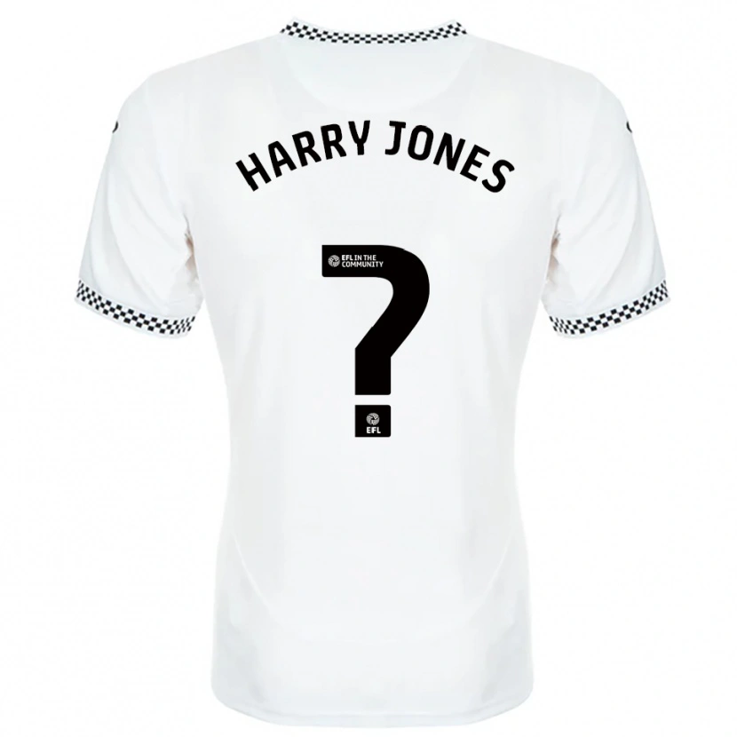 Danxen Mulher Camisola Harry Jones #0 Branco Laranja Principal 2025/26 Camisa