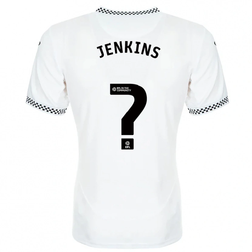 Danxen Mulher Camisola Kian Jenkins #0 Branco Laranja Principal 2025/26 Camisa
