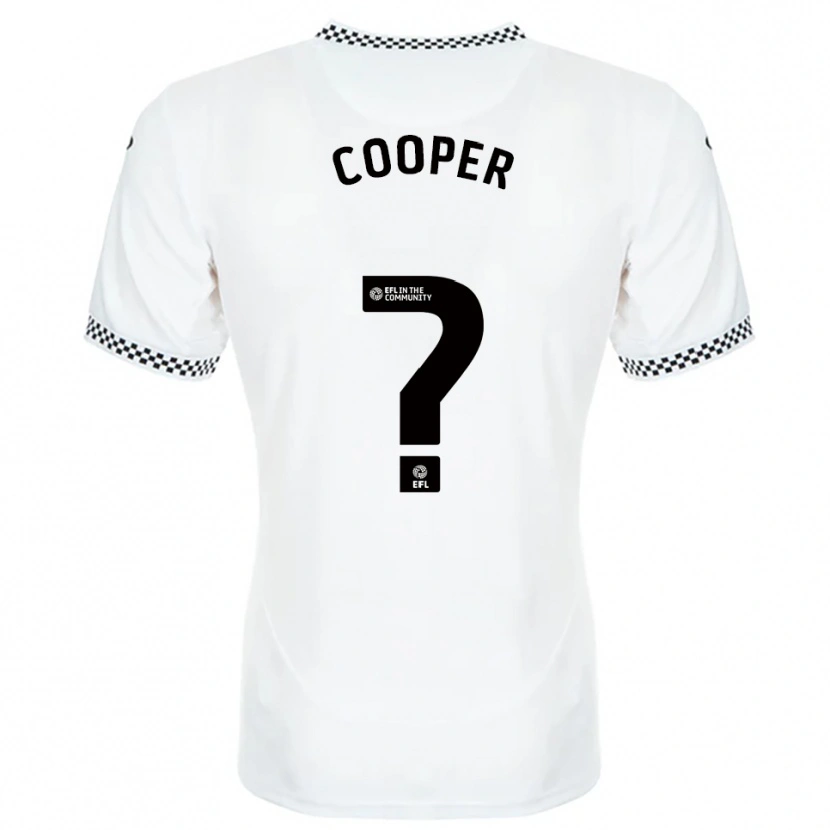 Danxen Mulher Camisola Jack Cooper #0 Branco Laranja Principal 2025/26 Camisa