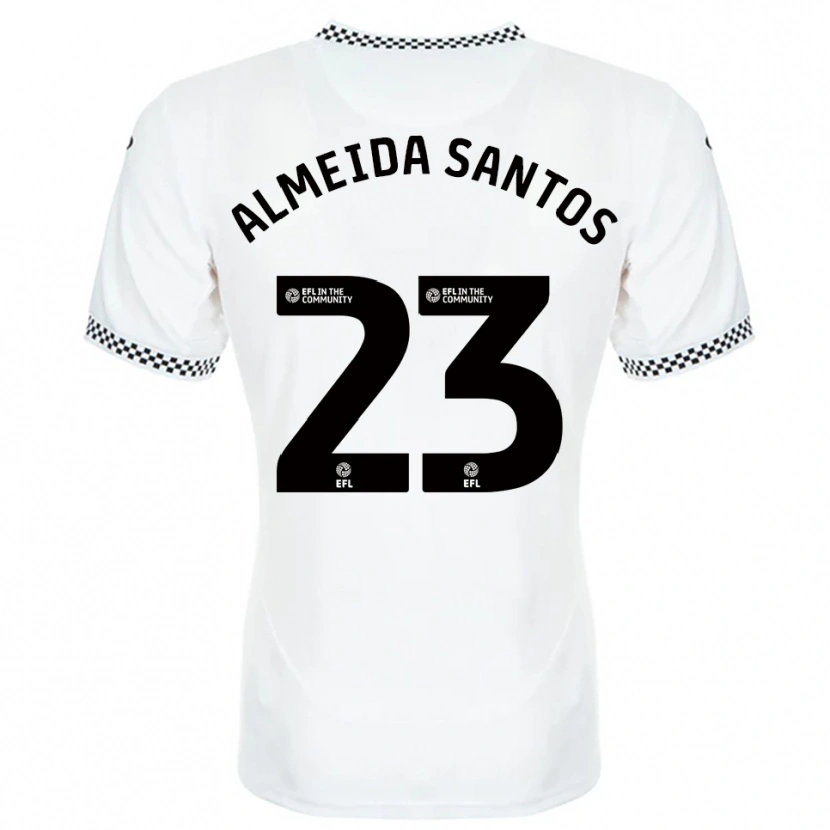 Danxen Mulher Camisola Ricardo Santos #23 Branco Laranja Principal 2025/26 Camisa