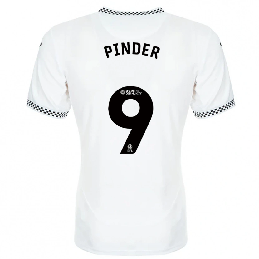 Danxen Mulher Camisola Robyn Pinder #9 Branco Laranja Principal 2025/26 Camisa