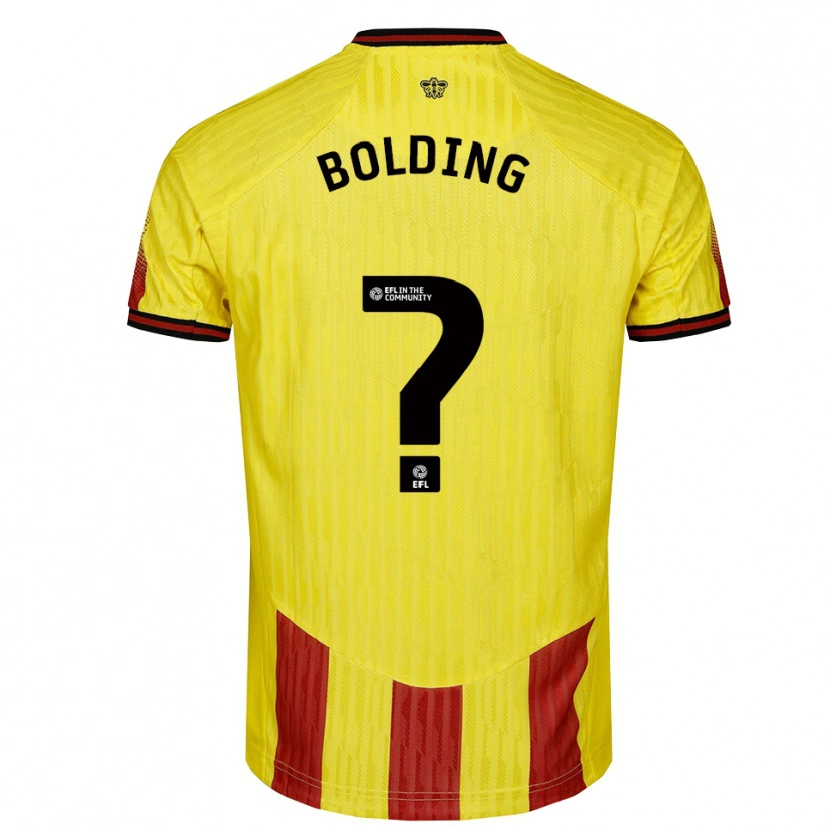 Danxen Mulher Camisola Charlie Bolding #0 Amarelo Vermelho Principal 2025/26 Camisa