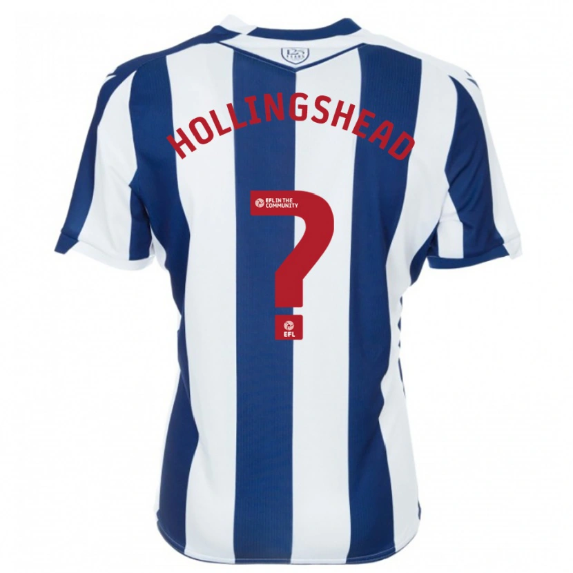 Danxen Mulher Camisola Ronnie Hollingshead #0 Azul Marinho Branco Principal 2025/26 Camisa