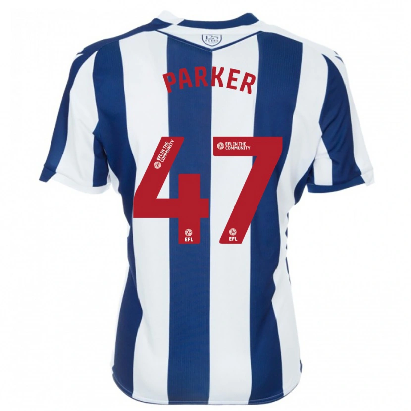 Danxen Mulher Camisola Michael Parker #47 Azul Marinho Branco Principal 2025/26 Camisa