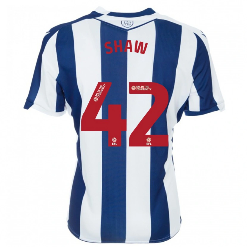 Danxen Mulher Camisola Josh Shaw #42 Azul Marinho Branco Principal 2025/26 Camisa