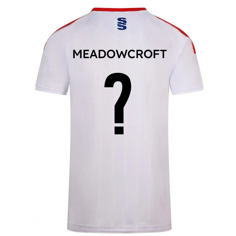 Danxen Mulher Camisola Cullen Meadowcroft #0 Branco Azul Marinho Principal 2025/26 Camisa