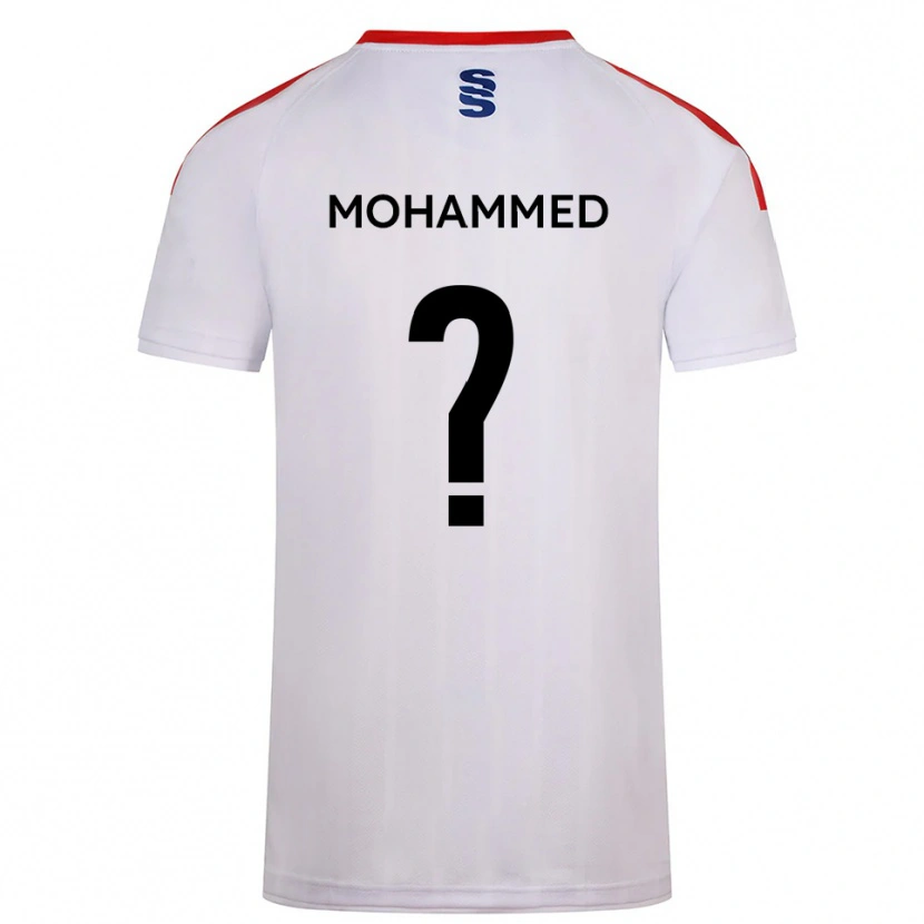 Danxen Mulher Camisola Faris Mohammed #0 Branco Azul Marinho Principal 2025/26 Camisa