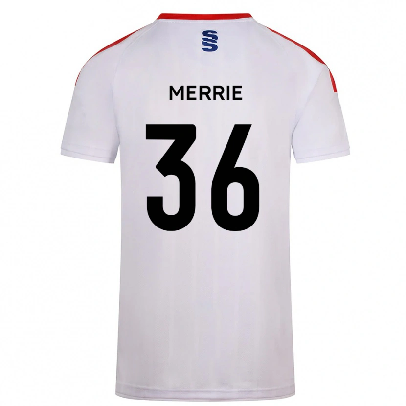 Danxen Mulher Camisola Chris Merrie #36 Branco Azul Marinho Principal 2025/26 Camisa
