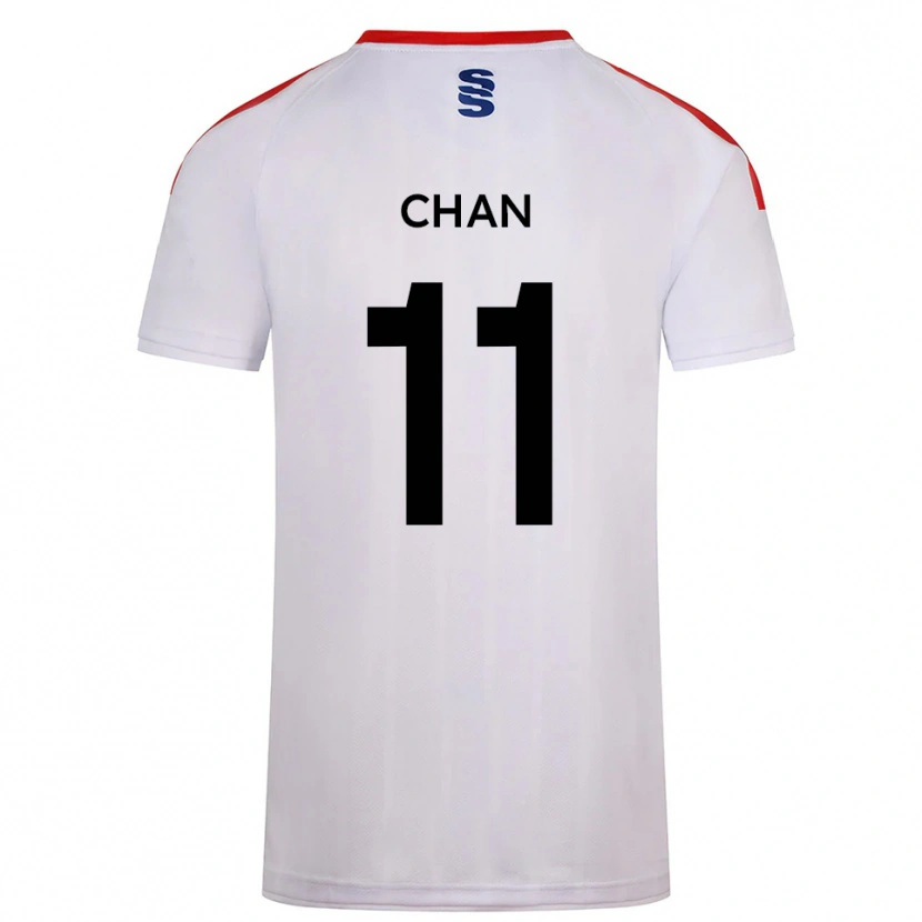 Danxen Mulher Camisola Karri Chan #11 Branco Azul Marinho Principal 2025/26 Camisa